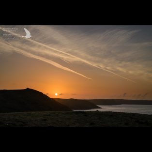 Skomer Sunrise looking across to Pembrokeshire