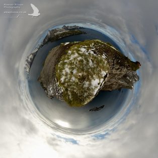 Little Planet panorama image at Farewell Point